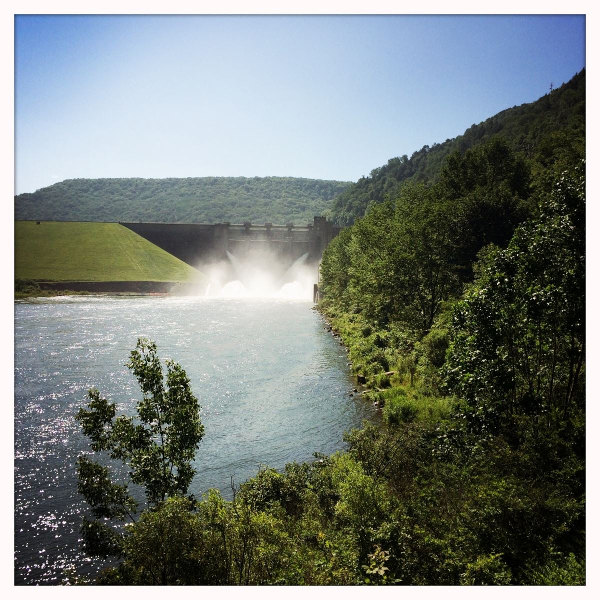 Kinzua Dam Seen From a Distance