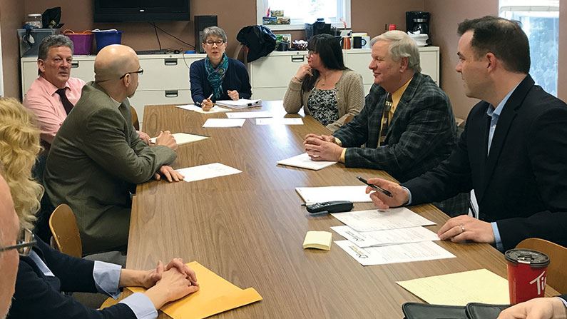 Members of the Warren County Redevelopment Task Force Having a Meeting